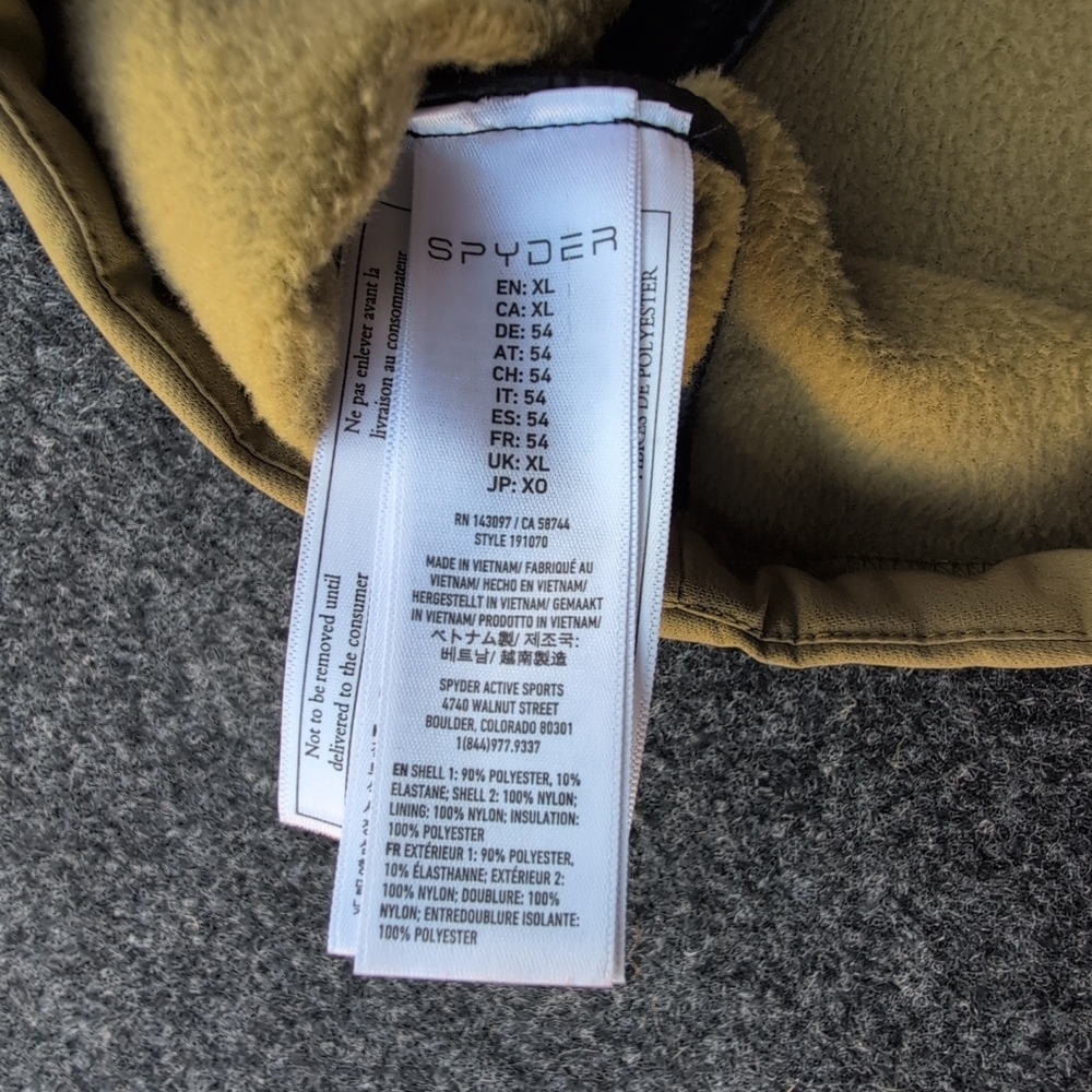 Spyder Jacket Mens Extra Large Hybrid Anorak Lightweight Insulated Outdoors - Picture 5 of 10